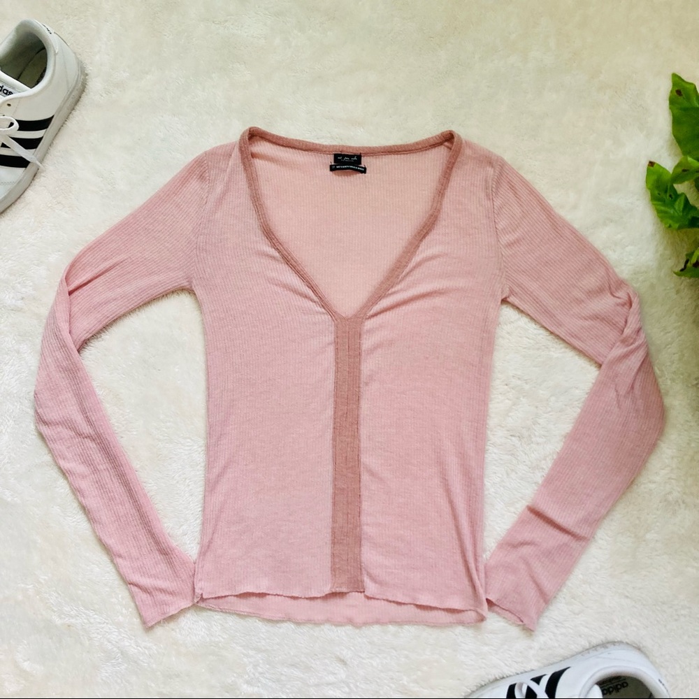3/$25 Out From Under Ribbed V-neck